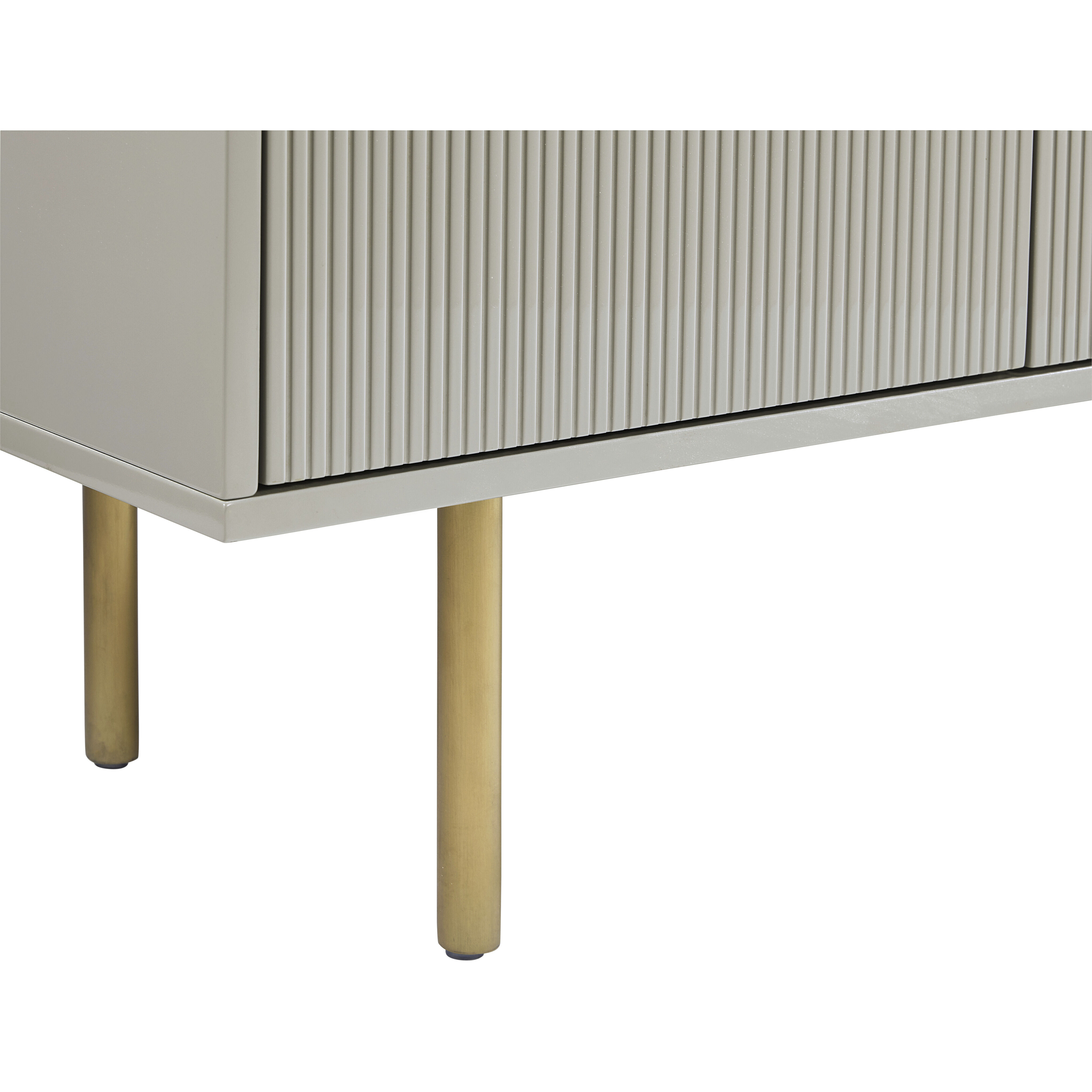 Dorada 57.25 X 19.5 inch High Gloss Grey / Gold Sideboard
